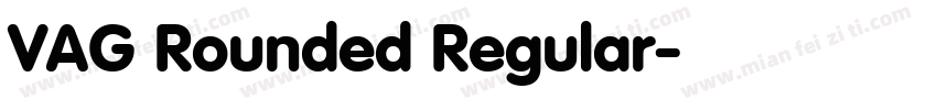 VAG Rounded Regular字体转换